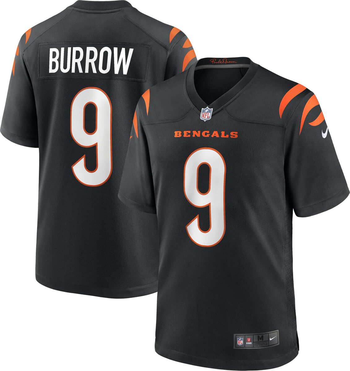 Cincinnati Bengals Nike Home Game Jersey Burrow 9, Nike Jersey