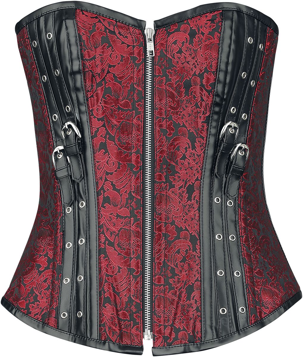 Corset with Stripes, Gothicana by EMP Corsage